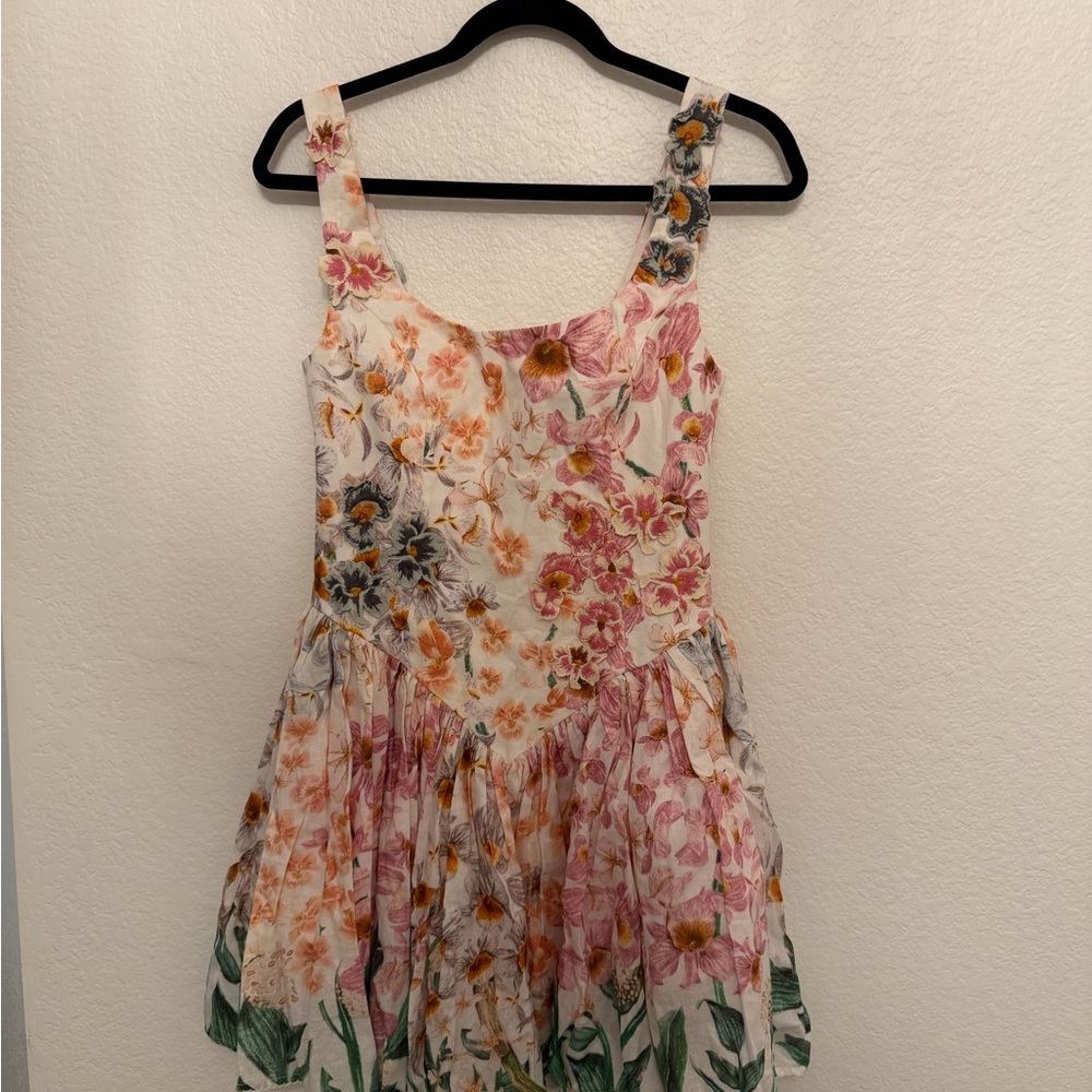 Agua by Agua Bendita Pluma Mini Dress in Jardinera size S - Picture 4 of 12